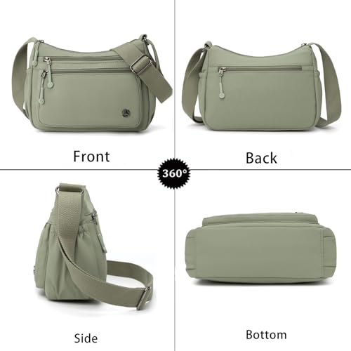 Crossbody Bags for Women Waterproof Nylon Shoulder Bag Roomy Multiple Pockets Messenger Purses Handbags2