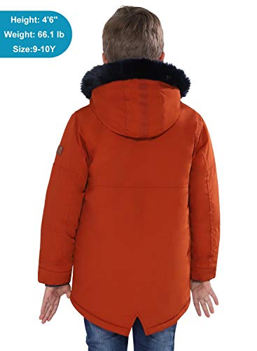 Image of SOLOCOTE Boys Winter Coats Kids Winter Jacket Warm Thick Heavyweight Tough Long Windproof Outwear with Hood