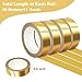 Phinus 4 Rolls Gold Tape, Gold Washi Tape for Journaling, 132FT Gold Foil Tape for Wall Decor Scrapbook DIY Crafts Gift Wrapping Planners (0.59in x 33FT)