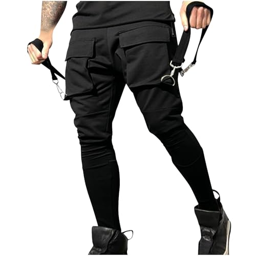 Men's Jogger Pants Techwear Hip Hop Pants Streetwear Tactical Track Pants Skinny Cyberpunk Futurism Jogger Pants