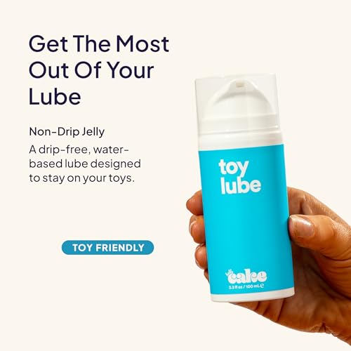 Image of Hello Cake Toy Lube, Adult Toy Friendly, Thick Non-Drip Jelly Water-Based Personal Lubricant for Men, Women, and Couples, 3.3 fl oz