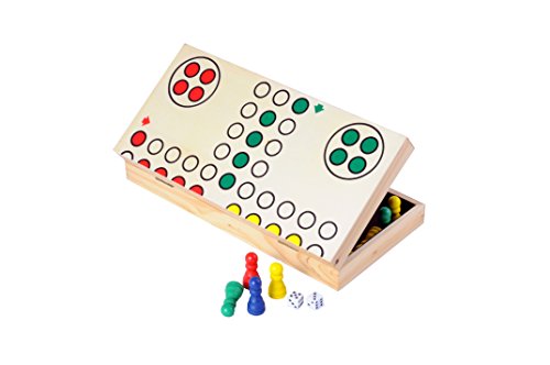 Engelhart - Jeu de petits Chevaux en bois aux couleurs vives - jeu en bois pour enfants – vue 4