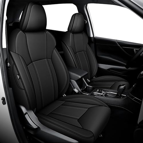 Image of IKABEVEM Seat Covers for Subaru Crosstrek 2018-2023 Custom Fit Full Set | Faux Leather comfort, Breathable, Waterproof, Airbag Compatible, upgrade seat Covers, Pet-friendly, Upgrade the interior
