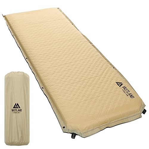 VASTLAND キャンプマット インフレーターマット 8cm 自動膨張 コンパクト...