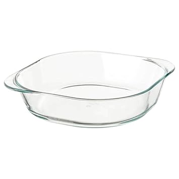Digital Shoppy F?LJSAM Oven Dish, Clear Glass, 24.5x24.5 cm (9 x9 inches)