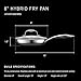 HexClad Hybrid Nonstick 8-Inch Frying Pan, Stay-Cool Handle, Dishwasher-Friendly, Oven-Safe Up to 900°F, Induction Ready, Compatible with All Cooktops