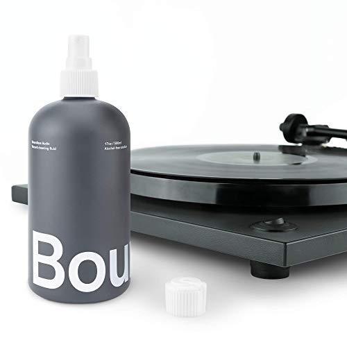 Boundless Audio Record Cleaner Solution - Extra Large 17Oz Vinyl Record Cleaner Fluid Spray Bottle & Refill Nozzle #TOP5