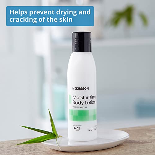 McKesson Hand and Body Lotion for Fragile Skin - Moisturizes Dry, Cracked Skin - Cucumber Melon Scent, 4 oz, 1 Count - image 3