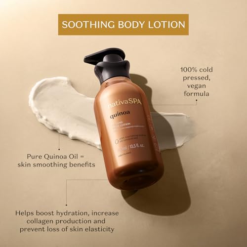 O BOTICARIO Nativa SPA by O Boticario Quinoa Hydrating Body Lotion, Fragranced Skin Moisturizer with Purified Quinoa Drops, 13.5 Ounce