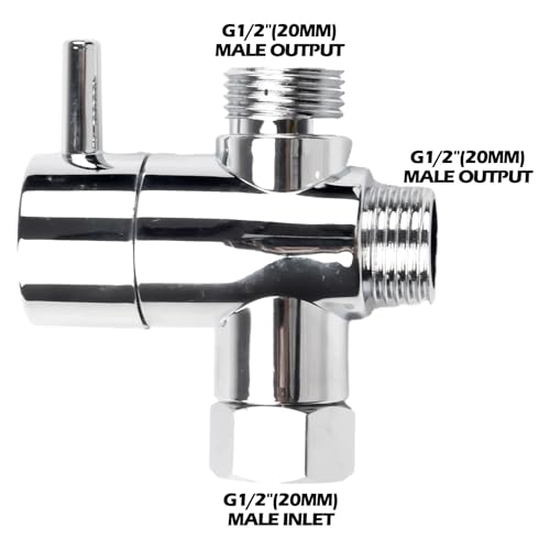 Connecteur de robinet en laiton G1/2 robuste pour séparateur d'eau - 3