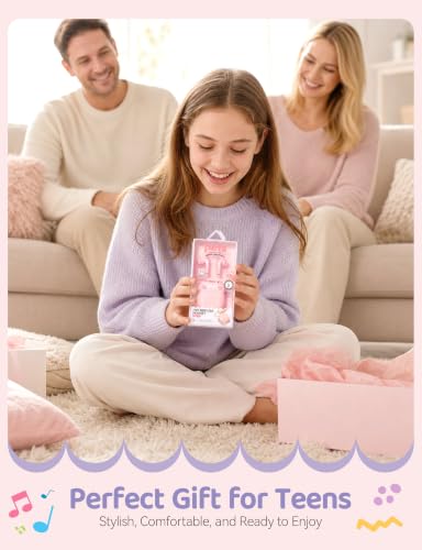 Image of Cute Kids True Wireless Earbuds Girls Ear Buds for Kids for School Earphones with Case for iPhone Android Kawaii Headphones Kid Bluetooht Earbuds for Small Ear Canals Women