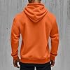 mens hoodies,Hoodies For Men Uk Full Zip Up Casual Hooded Lightweight Jackets Mens With Pockets Comfort Outdoor Solid Color Long Sleeve Hoody Loose-fit Soft Fleece Sweatshirts,Orange #1,L #2