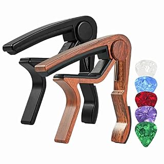 LZYJ 2 Pcs Capodastres pour Guitare Acoustique,Capos de Guitare 2 pièces pour Guitares acoustiques et électriques… - Les Beatles, Paul McCartney, John Lennon, RIngo Starr, George Harrison