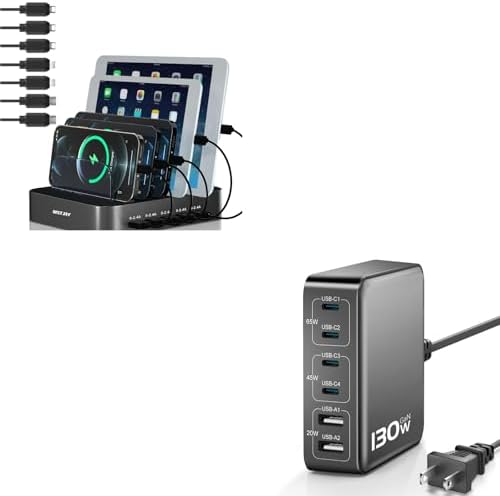 Charging Station for Multiple Devices and 4C2A Fast Charging Station image 2