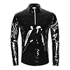 Long Sleeve Men's Shirt Tops Men's PU Shiny Leather Long Sleeve Casual Leather Jacket Slim Zip Stand-Up Collar T-Shirt, black, 3XL #3