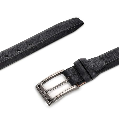 Cuadra Men Belt Black Perforated Deer3