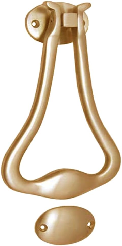 Shristy Hardware "Jether" Brass Door Knocker for Door Front - Exterior for Home Brass Door Knocker - (Pack of 1 Polished Lacquered Finish)