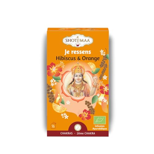 Tisane Bio Je Ressens Gamme Chakra - Saveurs épicées et acidulées - Éveille les sens - Inspire la créativité, l’imagination et la passion