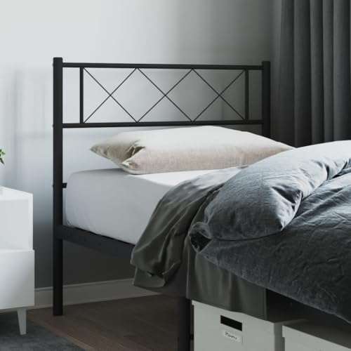 UJCHVHN Artículo: cabecero de metal negro de 75 cm, camas y accesorios, cabeceros y estribos