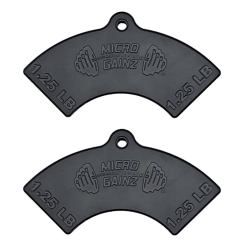 Micro Gainz 1.25LB Magnetic Plates for Nuobell Dumbbells, 2-Piece Set