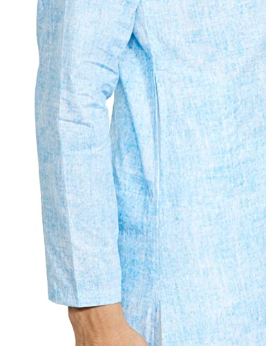 Image of Amazon Brand - Symbol Men Cotton Printed Long Kurta (Regular Fit)