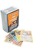 Cartas Originales de Pokemon en inglés 100 Diferentes + 5 Celebraciones Cartas Coleccionables al Azar Cartas Originales de Pokemon Incluye Caja para Guardar Las Cartas.