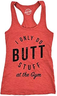 Womens Tank I Only Do Butt Stuff Gym Funny Sarcastic Fitness Workout Tanktop