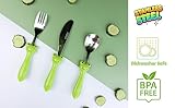 EXZACT dzieci sztućce 6 szt stal nierdzewna maluch dzieci Utensils Frog