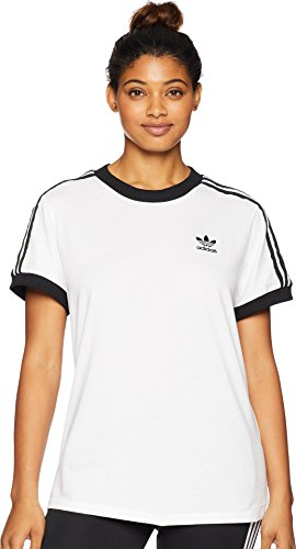 adidas Originals Women's 3 Stripes T-Shirt, white, XL
