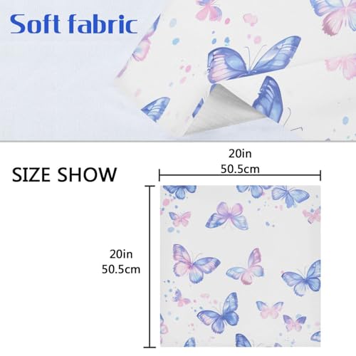 Servilletas de Tela Mariposas Multicolor Pack x6 miniatura 6