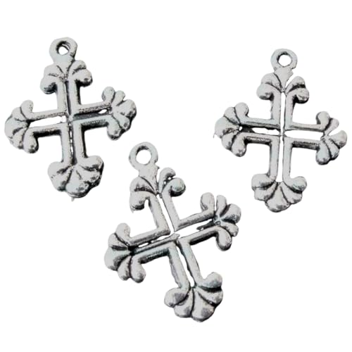 Bringsine 120pcs Antique Silver Tibet Pendants Plated Charms DIY for