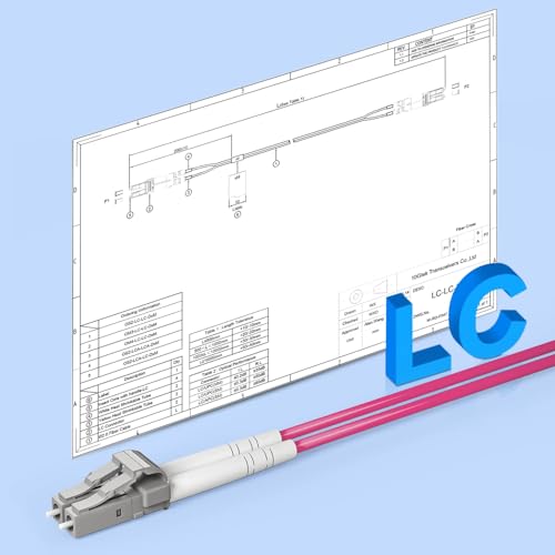 Image of 10Gtek Fiber Patch Cable - ๐๐ ๐๐ผ ๐๐ ๐ข๐ ๐ฐ 10Gb /Gigabit Multi-Mode Jumper Duplex 50 /125ฮผm LSZH Fiber Optic Cord for SFP Transceiver, Magenta, 12-Meter(39.4ft)