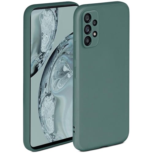 ONEFLOW Soft Case für Samsung Galaxy A53 5G Hülle aus Silikon mit Kameraschutz, Silikonhülle mit erhöhtem Schutz fürs Display, Backcover Schutzhülle, weiche Handyhülle, Petrol
