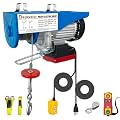 Dremvoist Electric Hoist with Remote Control,440lbs Lift Electric Hoist 110 Volt Wireless/Wired 2 in 1,Electric Hoist Winch with 33/66FT Lifting Height,Factories,Garage,Construction Site,Warehouses