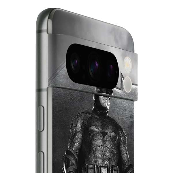 Skinit Decal Phone Skin Compatible with Google Pixel 8 Pro - Officially Licensed The Justice League (2017) Batman Poster Design