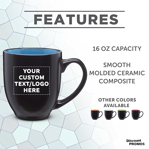 Juego de 100 tazas de cerámica personalizadas 16 oz miniatura 2