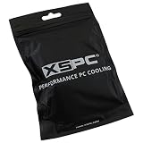 XSPC G1/4" to 1/2" ID, 3/4" OD Compression Fitting V2 for Soft Tubing, Matte Black, 8-Pack