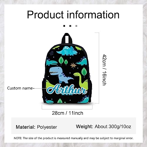 Personalized Toddler Backpack with Name Custom Photo Kids School Dinosaur Backpack for Girls Boys Cute Preschool Backpack (1-Dinosaurs)2