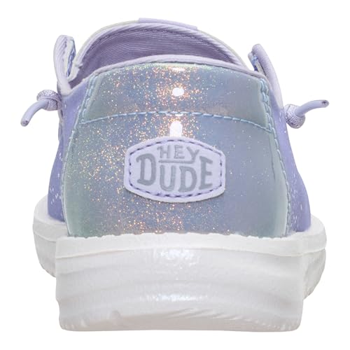 Image of HEYDUDE Girl's Toddler Wendy Sparkle Surprise | Slip On Shoe with Elastic Laces
