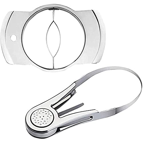 EdirFtra Machine à éplucher et à déchiqueter Les mangues en Acier Inoxydable, Machine à découper Les mangues, séparateur portatif de Coupe des mangues - Outils de Cuisine 2 pièces