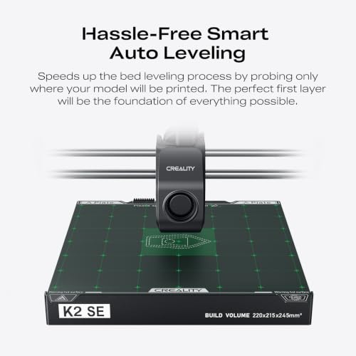 Image of Creality K2 SE 4C Multi-Color 3D Printer, Smart Auto Leveling, Fully Assembled, Solid Metal Build Frame, High Speed & High Precision, 220x215x245mm Build Volume