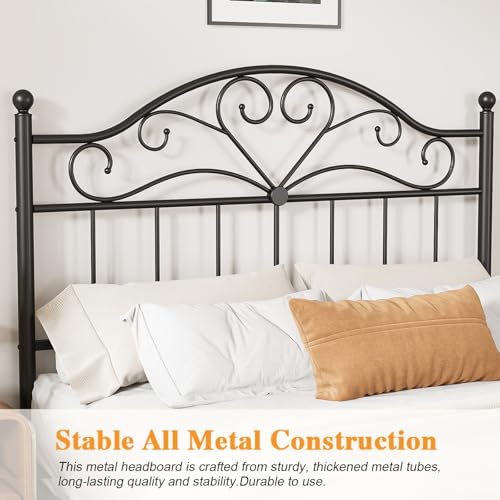 Vintage Headboard for Queen Bed Frame, Metal Headboard Only Queen Size by Merronix - Used condition - Image 4