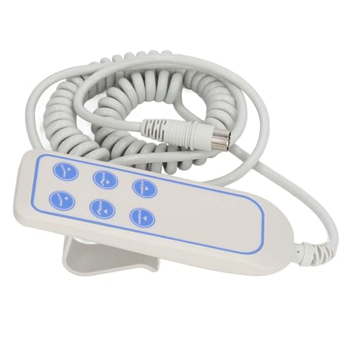 POENVFPO Controlador de Cama Elevadora, Control Manual Eléctrico de PVC IP66 con Diseño de Gancho para Sillón Reclinable de Mesa Elevadora de Hospital Inteligente