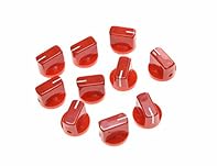 Material: Plastic with Set Screw Total height: 15mm; Base diameter: 19mm Fits 1/4" (6.4mm) diameter pots We will include a screwdriver which can help you adjust the set screw Package includes: Knobs x10 & Screwdriver x1