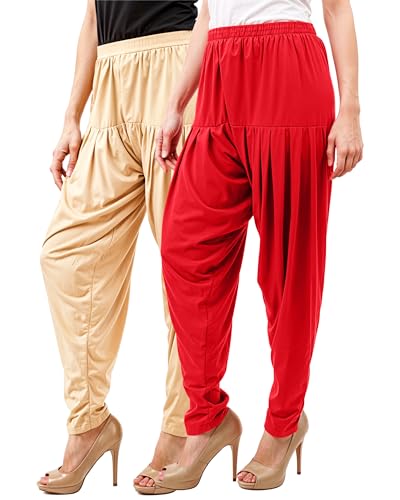 Image of Buy That Trendz Women's Viscose Dhoti Patiyala Salwar Harem Bottoms Pants