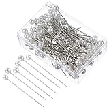 LIQWEI 400 Stecknadeln Mit Perlkopf, Stecknadeln Runde Faux Perle Weiße Perle Nähnadeln Hochzeit Perleblumen Nadeln Für Schneiderschmuck DIY Dekoration Kunsthandwerk und Nähprojekte