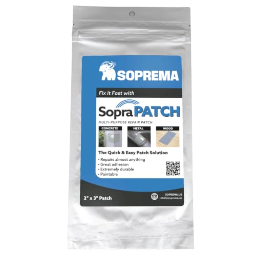 Fiberglass Reinforced Repair Patch – UV-Curing Peel & Stick Patch for Holes, Dents & Cracks – Durable Surface Repair for Metal, Plastic, Wood, Drywall & More (2" x 3")