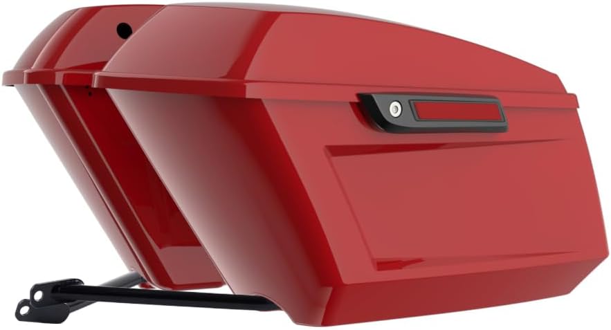 Advanblack Low Rider Saddle Bags Performance Bagger Holeshot Chopped Saddlebags Kit Fit for M8 Harley Lowrider S/ST (Unpainted)