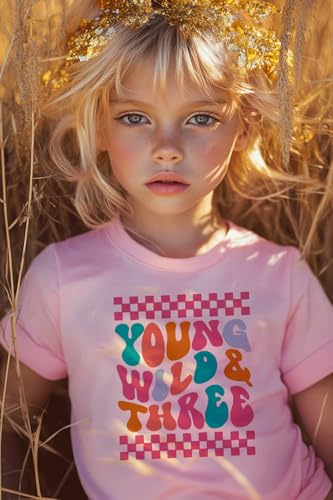 Image of Toddler Girls 3rd Birthday Shirts for Girls 3 Years Old Outfit for Party Tshirt