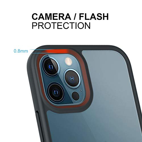 Beltron Clear Back Case With Belt Clip For Iphone 12 Pro Max, Slim Full Protection Grip Case & Rotating Belt Clip Holster W/Built In Kickstand For Iphone 12 Pro Max 6.7 Inch (Transparent) #TOP7